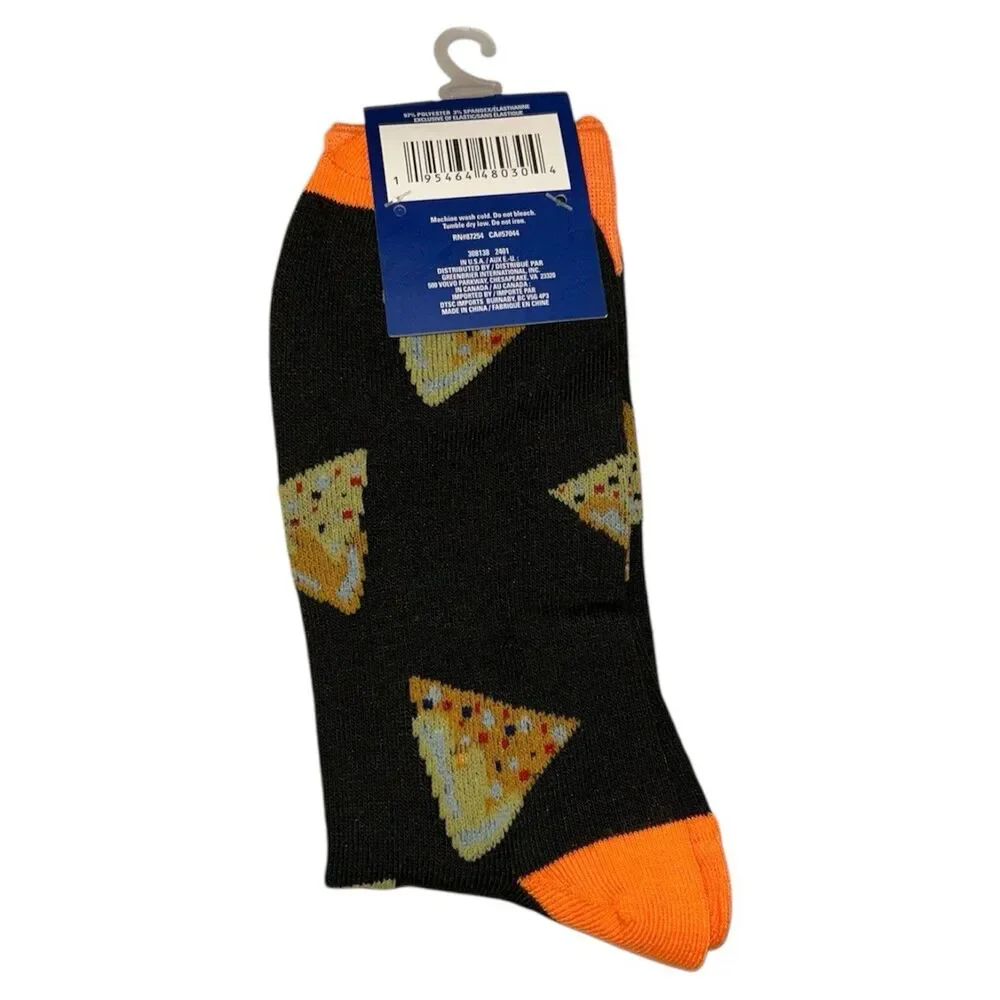 1x Juncture Mens Crew Socks Pizza Size 6-12